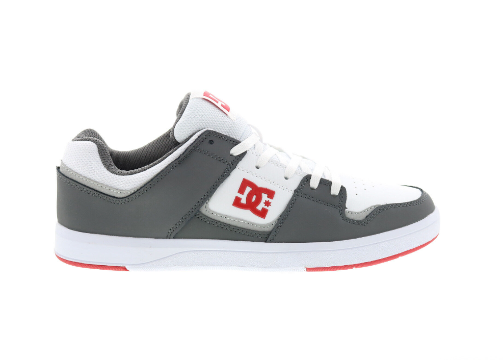 DC Cure ADYS400073-WYR Mens White Leather Skate Inspired Sneakers Shoes