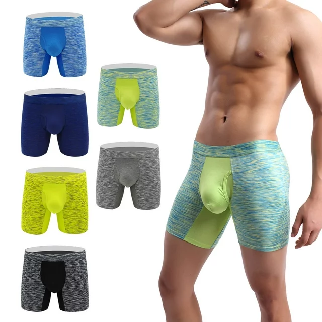 Yuyangdpb Men's Pouch Underwear Performance No Ride Up Boxer Briefs Muti/6pack M